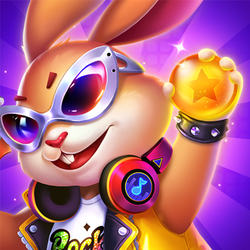 Disco Bunny mascot portrait